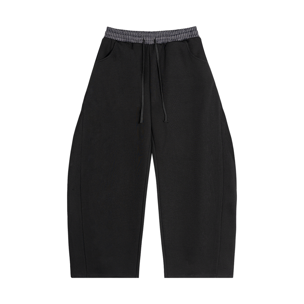 HV Plaid Waistband Barrel Sweatpants