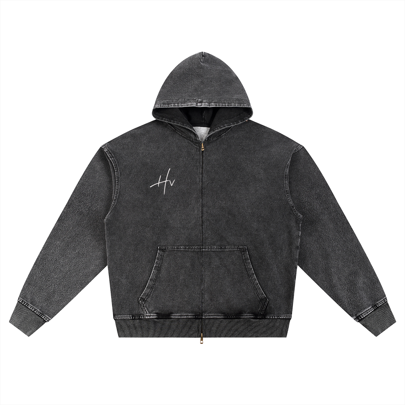Faded HV Bat OverSized Zip Up
