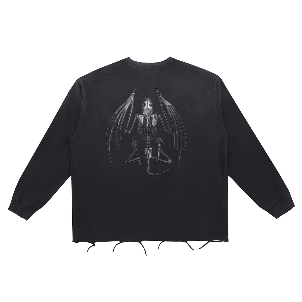 HV Eye & Bat Distress Long Sleeve