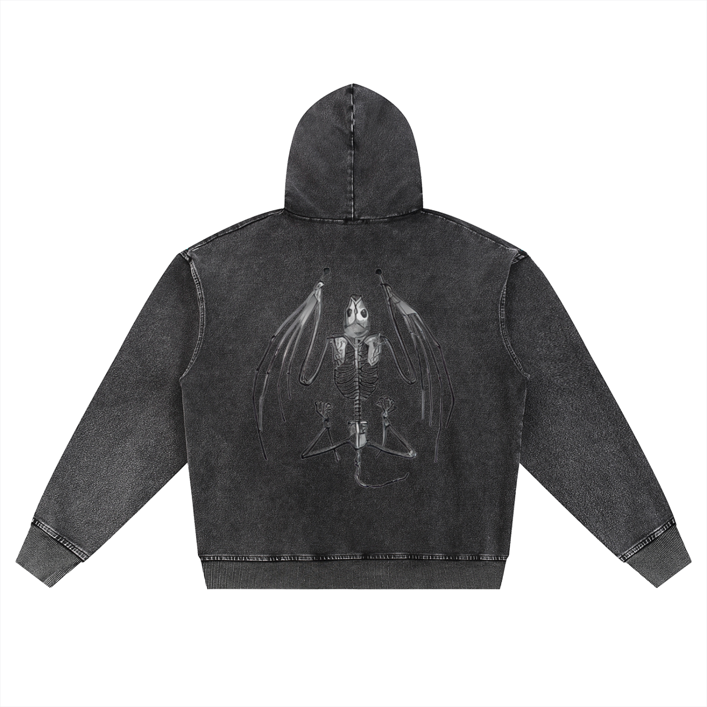 Faded HV Bat OverSized Zip Up