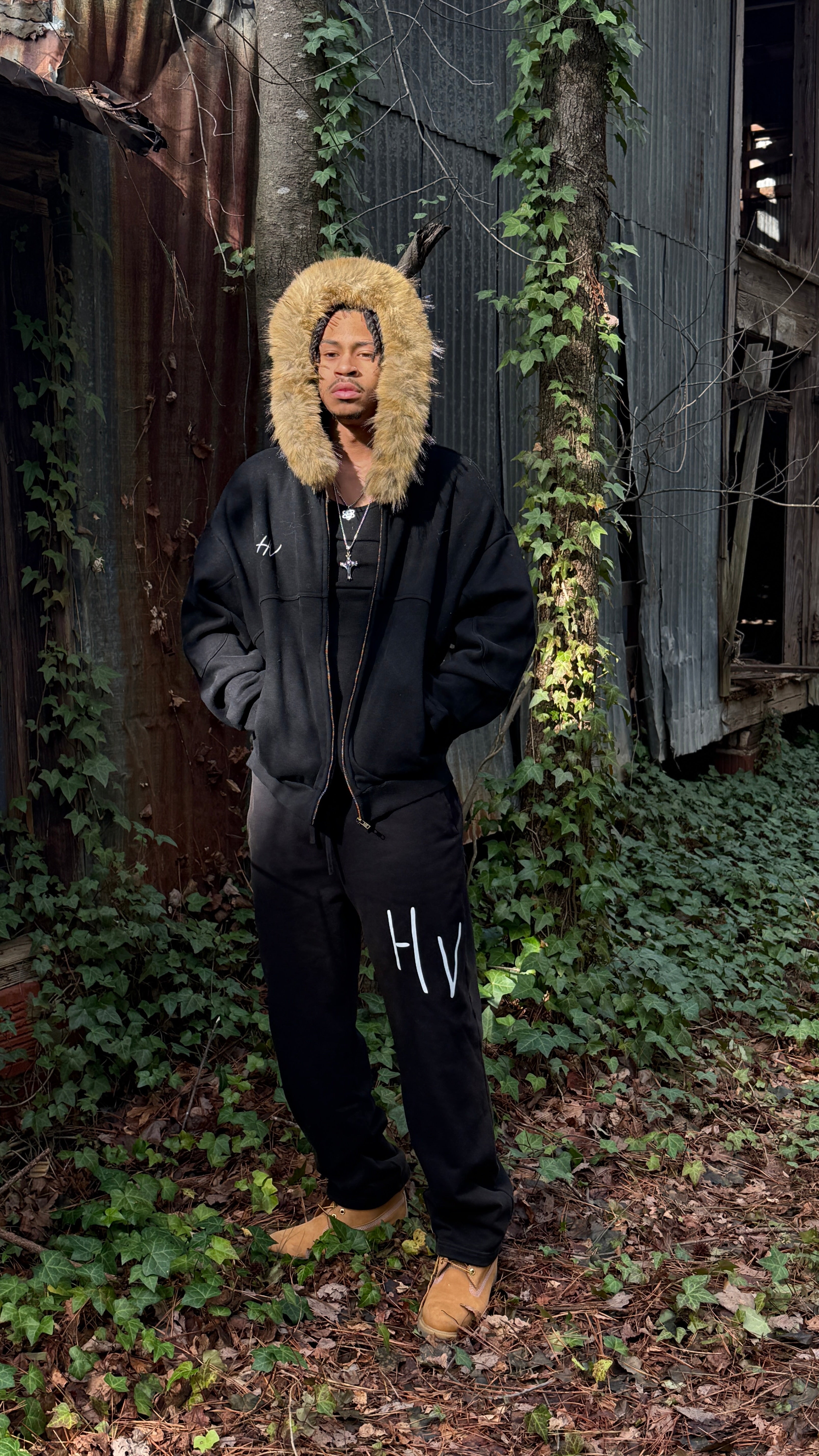 HV Faded Black SweatPants