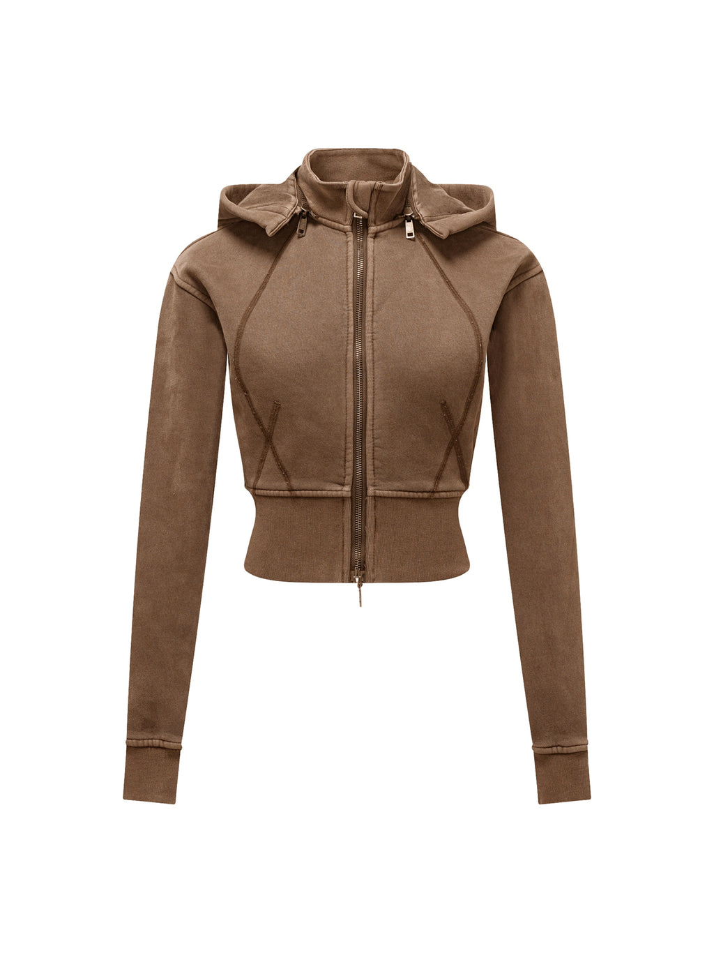 HV Vintage Washed Cropped Fleece Hoodie
